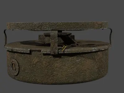 WW2 M1A1 Anti-Tank Mine 3D model