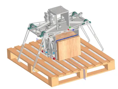 Carton Pallet Gripper for Robot Pallettizing 3D model purchase