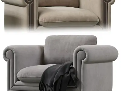 Armchair en arabe 3D model purchase