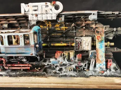 SUBWAY METRO Diorama READY TO PRINT 3D print model