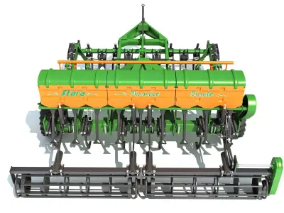 Seed Drill Stara 3D model