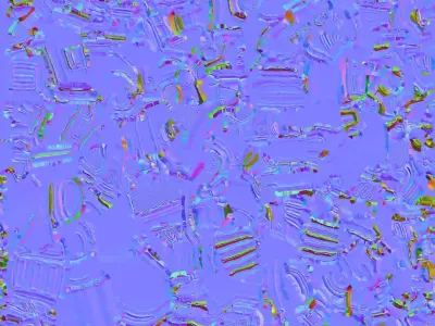 Yellow Futuristic Gun 3D model buy