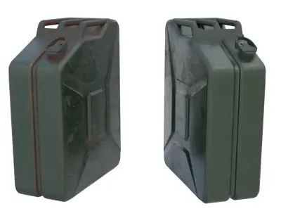 Petrol Jerry can Low-poly 3D model