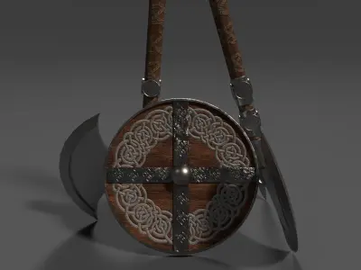 vikings weapons package 2 3D model