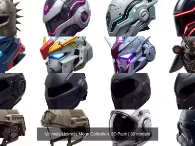 Ultimate Helmets Mega Collection  3D Pack