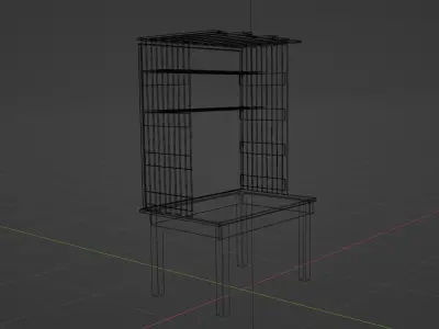 Wooden Workbench Free 3D model