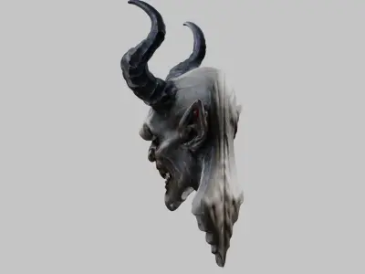 Demon Bust - 3D Model CGTrader Low-poly 3D model