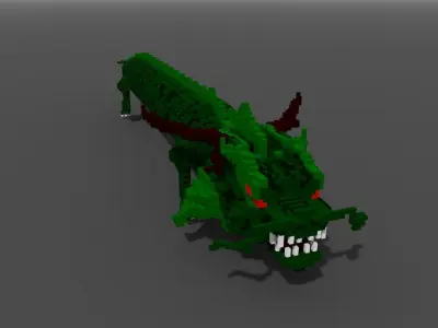 VOXEL DRAGON Low-poly 3D model purchase