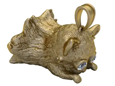 Antique PANDANT 3D PRINTABLE MODAL  3D print model