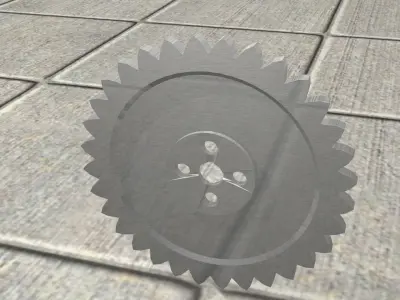 Gear 3D Model wheel Free 3D model