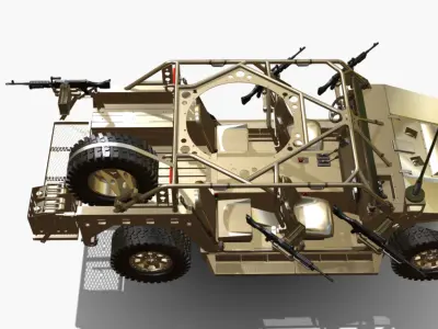 Polaris DAGOR 4X4 Low-poly 3D model