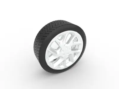 Mercedes-Benz Tire Low-poly 3D model