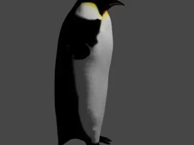 Emperor penguin Low-poly 3D model purchase