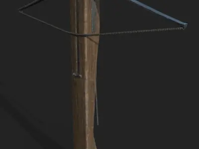 Realistic Medieval Ranged Weapons Low-poly 3D model
