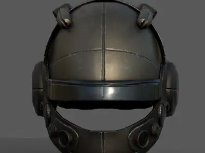 Helmet military combat soldier armor scifi  Low-poly 3D model