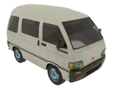 Asia Towner Low-poly 3D model