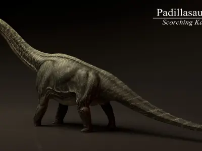 Padillasaurus Asset Pack Low-poly 3D model