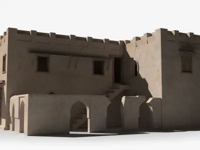 Arab x11 Low-poly 3D model