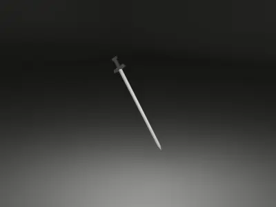 Sword Simple Free 3D model