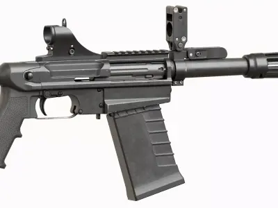 M26 Mass Compact Tactical Shotgun Low-poly 3D model