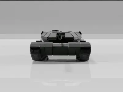 tank b20m Low-poly 3D model