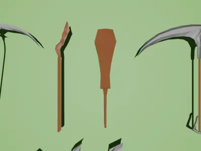 Lowpoly Weapon Pack 3D model