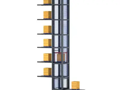 Factory Reciprocating Elevator for Multi-Level Material Handling 3D model