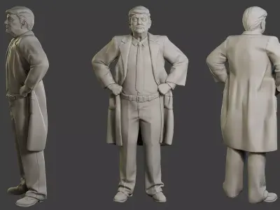 Donald Trump Stand 3D print model