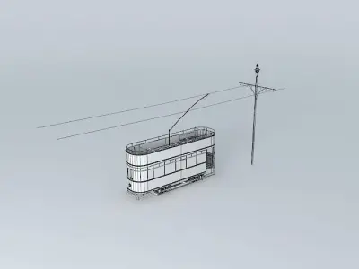 Double decker tram Free 3D model purchase