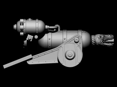 Medieval Cannon 3d print model 3D print model