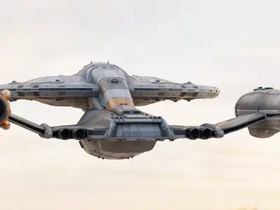 Spaceship KOROLEV Interstellar Class Original Concept Design 3D model