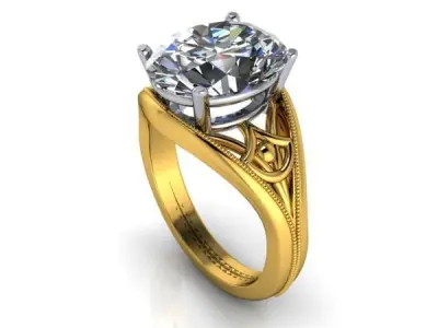Various Collection of Vintage Antique Ladies Rings Jewelry 3D print model