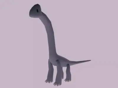 Brachiosaurus cute 3D model 3D model