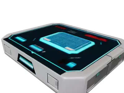 SciFi Data Pad Holographic Display 3D model