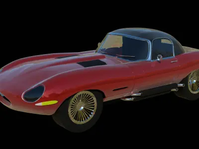 JAGUAR E TUNNED PRINTABLE Free 3D print model