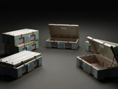 Ammo Crate - PBR Game Ready Low-poly 3D model