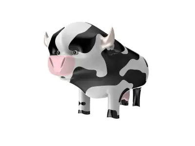 Cow toy Free low-poly 3D model