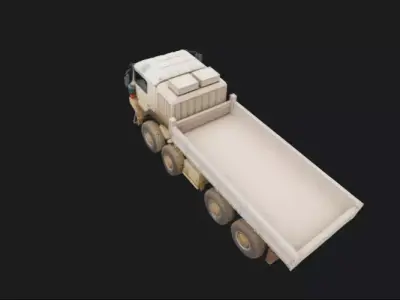 MAN HX77 8x8 Military Truck 3D Model 3D model