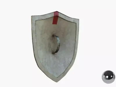 Templar Knight Shield Low-poly 3D model