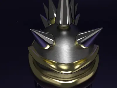 Midieval Spiked Helm 3D model