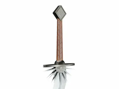 Wavy sword  3D model
