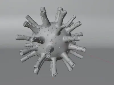 3D Artistic Corona virus model 3D model