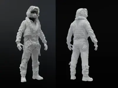 FLIGHT SUIT F35 Pilot 3D model