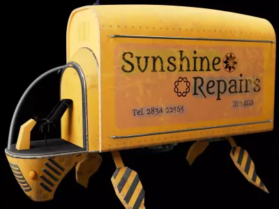 Efficient Logistics Warrior - The Container Truck 3D model