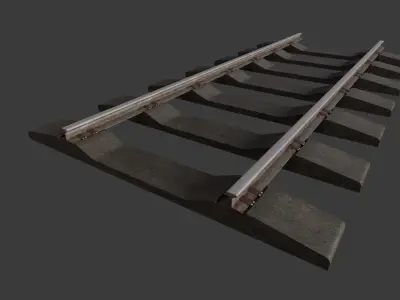 Rail 4M Low-poly 3D model