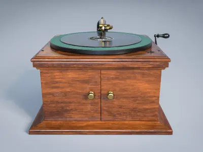Victrola Gramophone Phonograph Graphophone 3D model