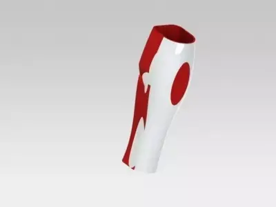 Iron man leg shin freestyle Free 3D model