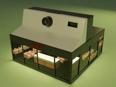 House Model Low-poly 3D model
