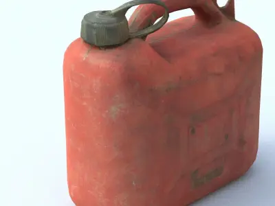 Jerrycan Low Poly fire extinguisher - fire extinguisher Low-poly 3D model