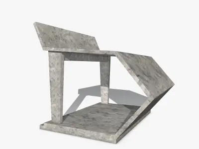 Beton Construction Low-poly 3D model